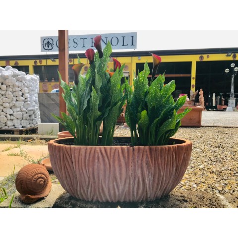 Worked Terracotta Oval 2